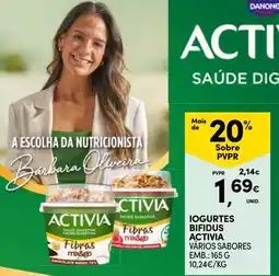 Continente Iogurtes bifidus activia promoção