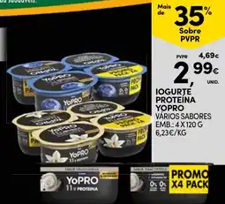 Continente Iogurte proteína yopro vários sabores promoção