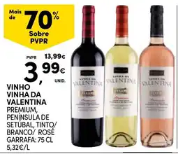 Continente vinho vinha da valentina premium promoção