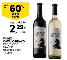 Continente vinho cavalo bravo promoção