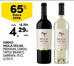 Continente vinho mula velha premium promoção