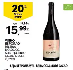 Continente Vinho Esporão Reserva, Biológico, Alentejo, Tinto promoção
