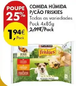 Pingo Doce Comida húmida p/cão friskies promoção