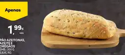 Continente Pão azeitonas, azeite e orégãos promoção