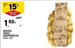 Continente batata zero% desperdício promoção