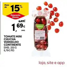 Continente Tomate mini chucha vermelho continente promoção
