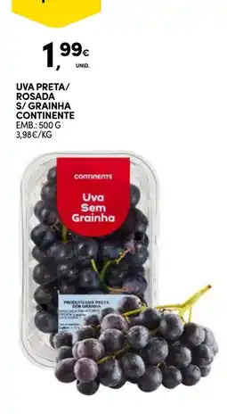Continente Uva sem graina continente promoção