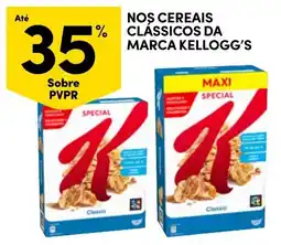Continente Nossos cereais clássicos da marca Kellogg's promoção