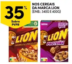 Continente nos cereais da marca lion promoção