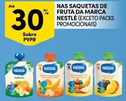 Continente saquetas de fruta da marca nestlé promoção