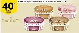 Continente Carte d'Or numa seleção de gelados da marca Carte d'Or promoção