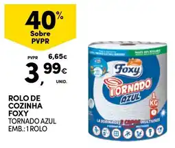 Continente rolo de cozinha foxy tornado azul promoção