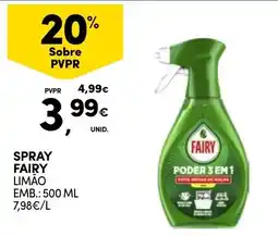 Continente Spray fairy limão promoção