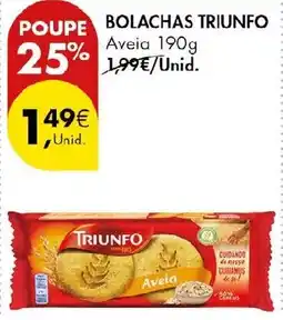 Pingo Doce Bolachas triunfo aveia promoção