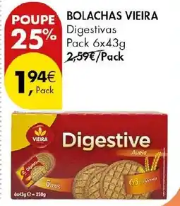 Pingo Doce Bolachas vieira digestive promoção