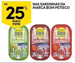 Continente Sardinhas da marca bom petisco promoção