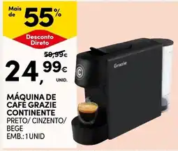 Continente Máquina de café grazie continente promoção