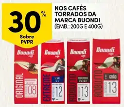 Continente Nossos cafés torrados da marca Buondi promoção