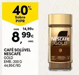 Continente Café solúvel nescafé gold promoção