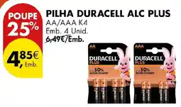 Pingo Doce Pilha duracell alc plus promoção