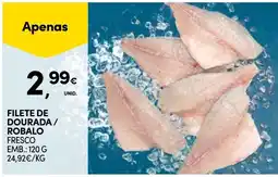 Continente Filete de dourada / robalo fresco promoção
