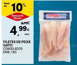 Continente filetes de peixe gato congelados promoção