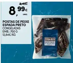 Continente Postas de peixe espada preto promoção