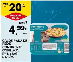 Continente Caldeirada de peixe continente congelada promoção