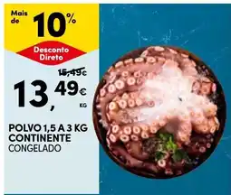 Continente Polvo continente congelado promoção