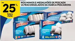 Continente Mimos e medalhões de pescada ultracongelados da marca pescanova promoção