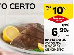Continente Posta solha congelada promoção