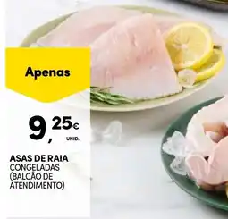 Continente Asas de raia congeladas promoção