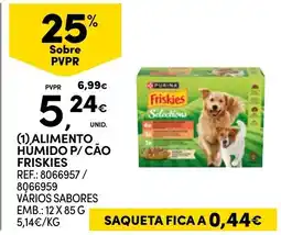 Continente Alimento Humido P/ Cão Friskies promoção