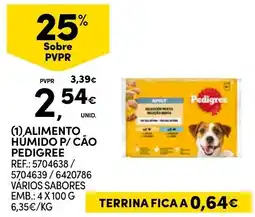 Continente Alimento Húmido P/ Cão Pedigree promoção
