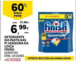 Continente Detergente em pastilhas p/ máquina da loiça finish quantum promoção