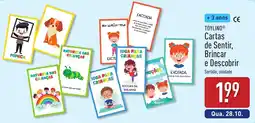 ALDI Toylino cartas de sentir, brincar e descobrir promoção