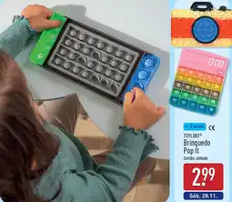 ALDI ToyLino brinquedo pop it promoção