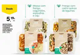 Continente Refeições funcionais cozinha continente equilíbrio promoção