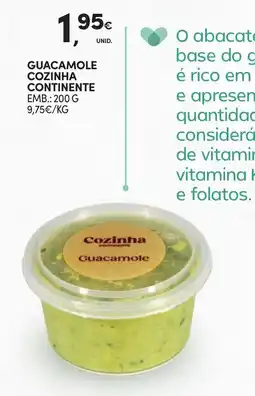 Continente Guacamole cozinha continente promoção