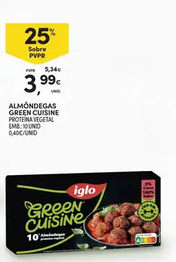 Continente iglo almôndegas green cuisine proteína vegetal promoção