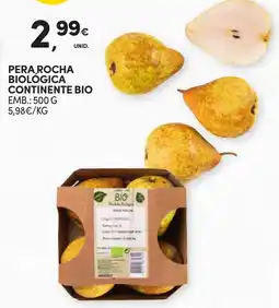 Continente Pera rocha continente bio promoção
