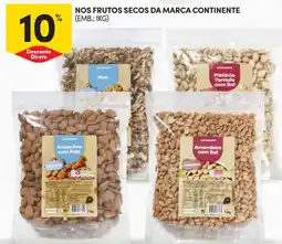 Continente Nos frutos secos da marca continente promoção