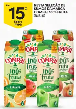 Continente Compal 100% fruta promoção