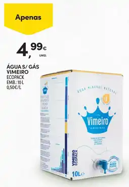 Continente Água s/gás vimeiro ecopack promoção