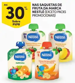 Continente saquetas de fruta da marca nestlé promoção