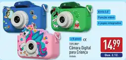 ALDI toylineno câmara digital para criança promoção