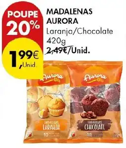 Pingo Doce Madalenas aurora laranja/chocolate promoção