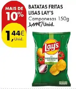 Pingo Doce Batatas fritas lisas lay's promoção