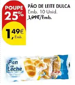 Pingo Doce Pão de leite dulca promoção