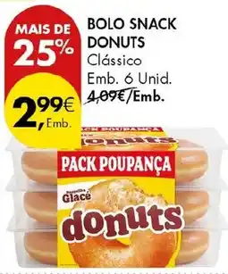Pingo Doce Bolo snack donuts clássico promoção
